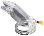 Cage de chasteté en plastique transparent l'alligator