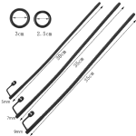 Urètre nervuré silicone creux