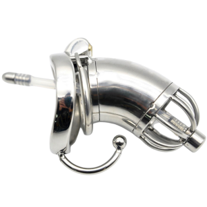 Cage de Chasteté Métal Prison du diable L