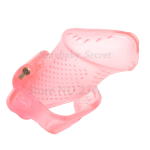 cage résine chasteté rose