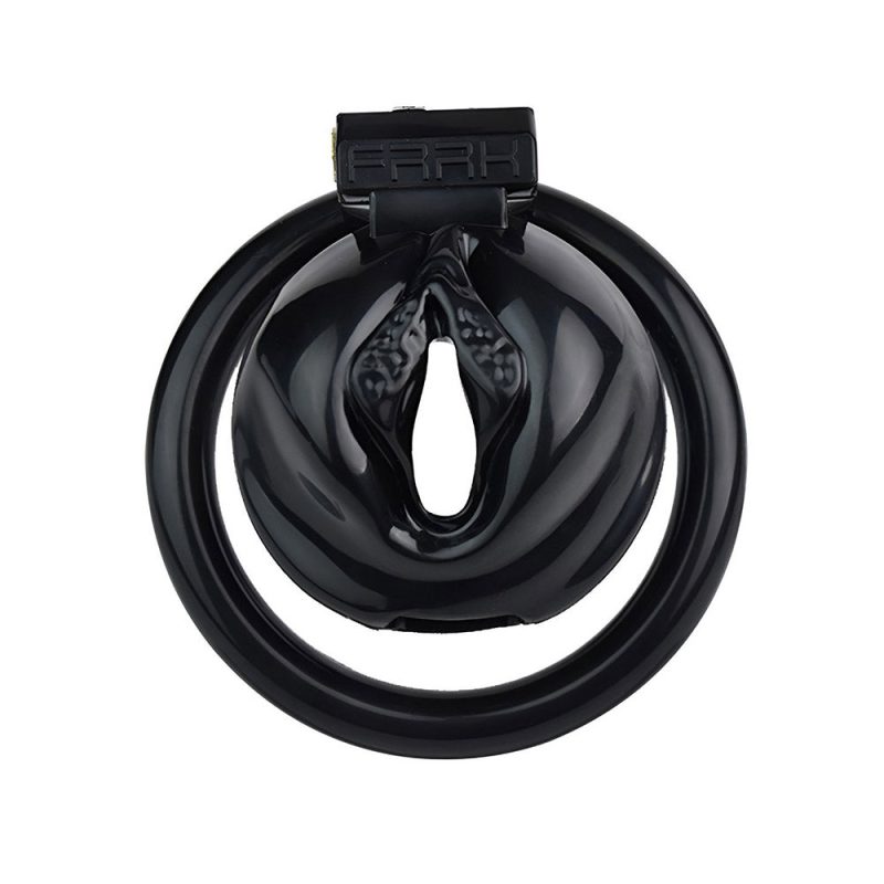 Noir chasteté clito cage rose