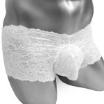 Culotte blanche avec dentelle fleurie