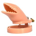 Cage de chasteté en plastique beige S