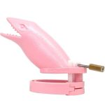 Cage de chasteté rose l'Alligator Large