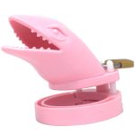 Cage de chasteté rose l'Alligator Small