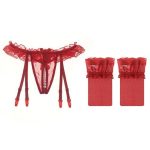 Ensemble sexy dentelle porte-jarretelles