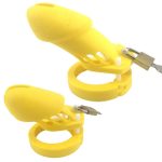 Cage de chasteté Silicone GB 6000 Jaune