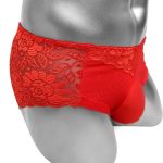 Dentelle florale pour pochette pénis culotte