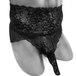 Dentelle sexy slip avec gaine pénienne