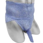Slip en dentelle sexy avec gaine pénienne