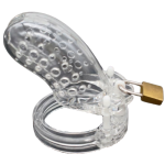 Cage de chasteté en plastique transparent FX S