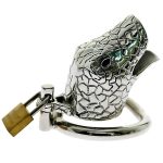 Cage de chasteté Homme - Serpent - Argent